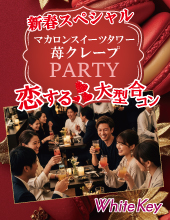 20代30代「新春フレンチオードブル＆スイーツフェス」 マカロンスイーツタワーとイチゴクレープPARTY 全員異性会話/中間印象...