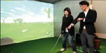 アクー【銀座】Golfプライベートセレブラウンジ☆ランチビュッフェ＆フリードリンク付